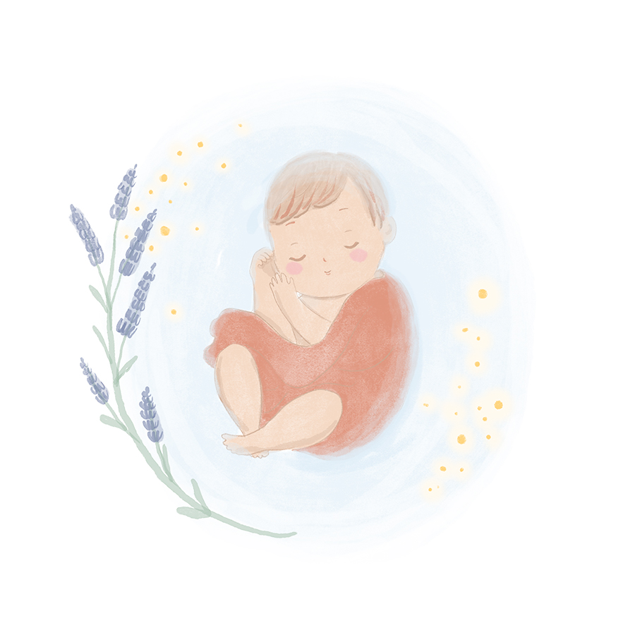 illustration d'un bain enveloppé pour bébé